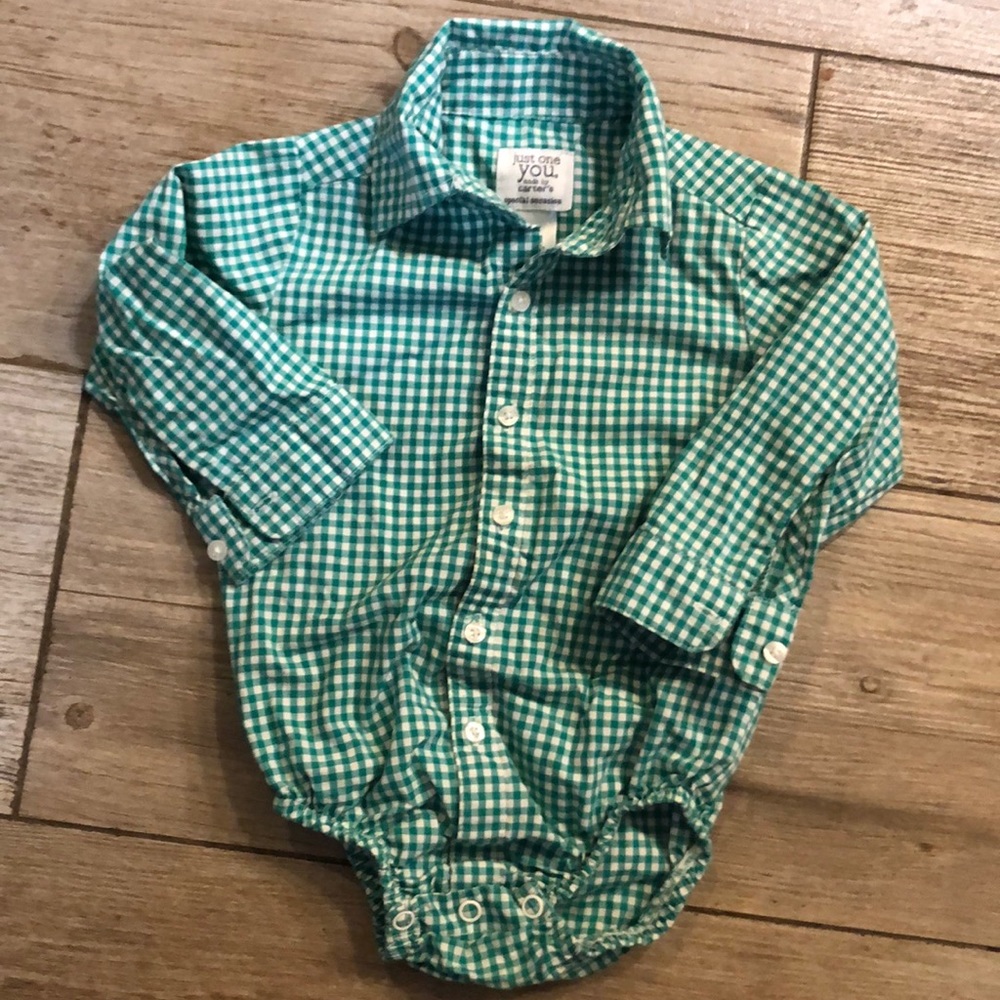 Button-Up Baby Boy Onesie